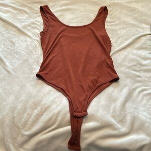 BURNT ORANGE SHEIN BODYSUIT XL